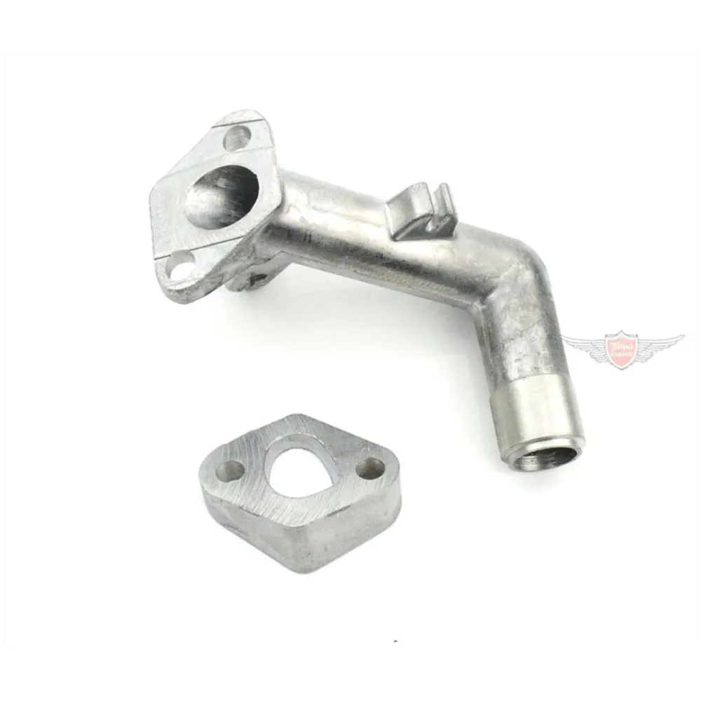 Intake manifold aluminum 14mm slanted with adapter plate for_1