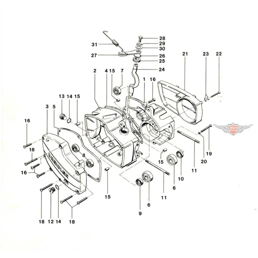 Lager BO 15 Messingkäfig für Kreidler Flory, MF 2, 4, MP 1 M_1