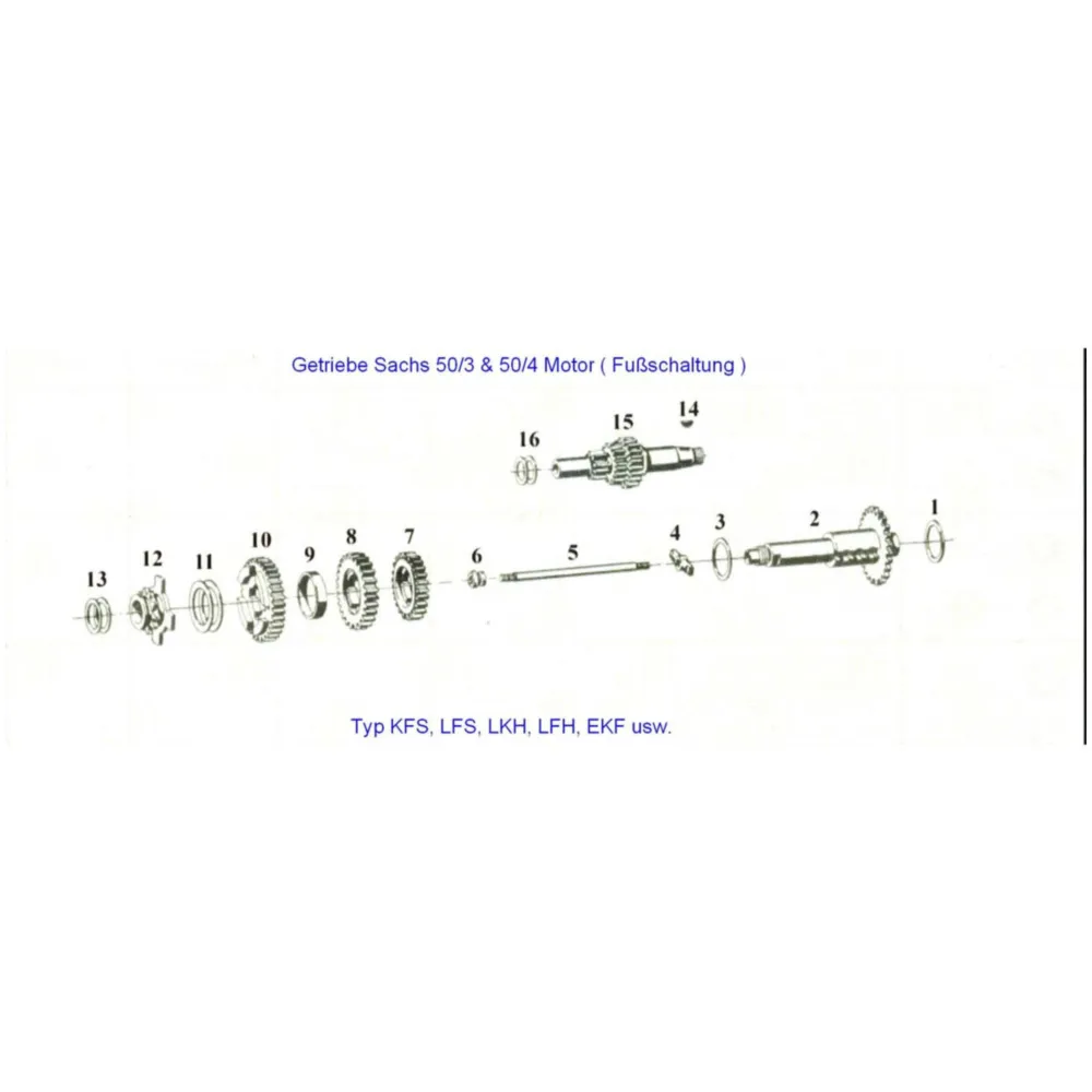 idler wheel steel 21 teeth for Sachs 50 MB, LS, MA, X, Hercu_2