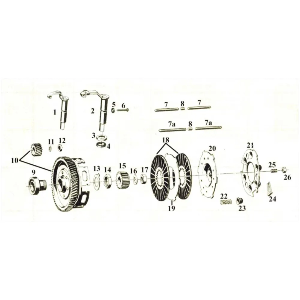 Clutch pressure pin cylindrical roller 6 x 4.55mm for Sachs _1