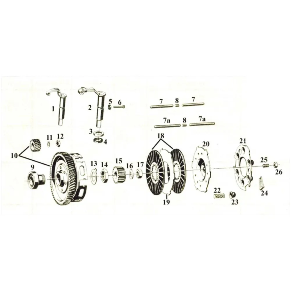 Spring washer steel for Sachs 50/2, 50/3, 50/4, 50/- KF S, L_1