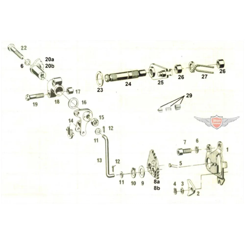Shift pawl steel for Hercules, Miele, DKW, KTM, Rixe, Gritzn_2