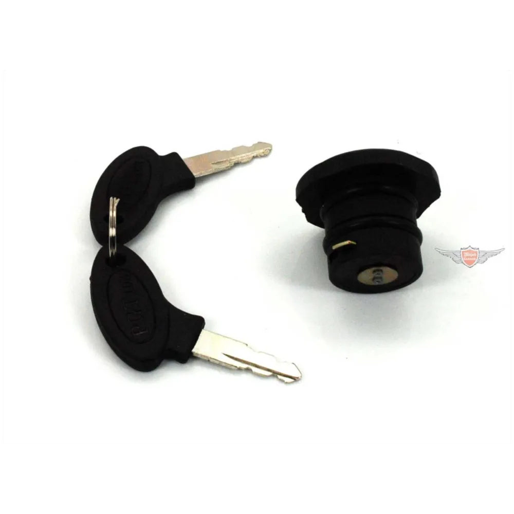 Tank cap lockable 30mm black with 2 keys for Peugeot 101, 10_1
