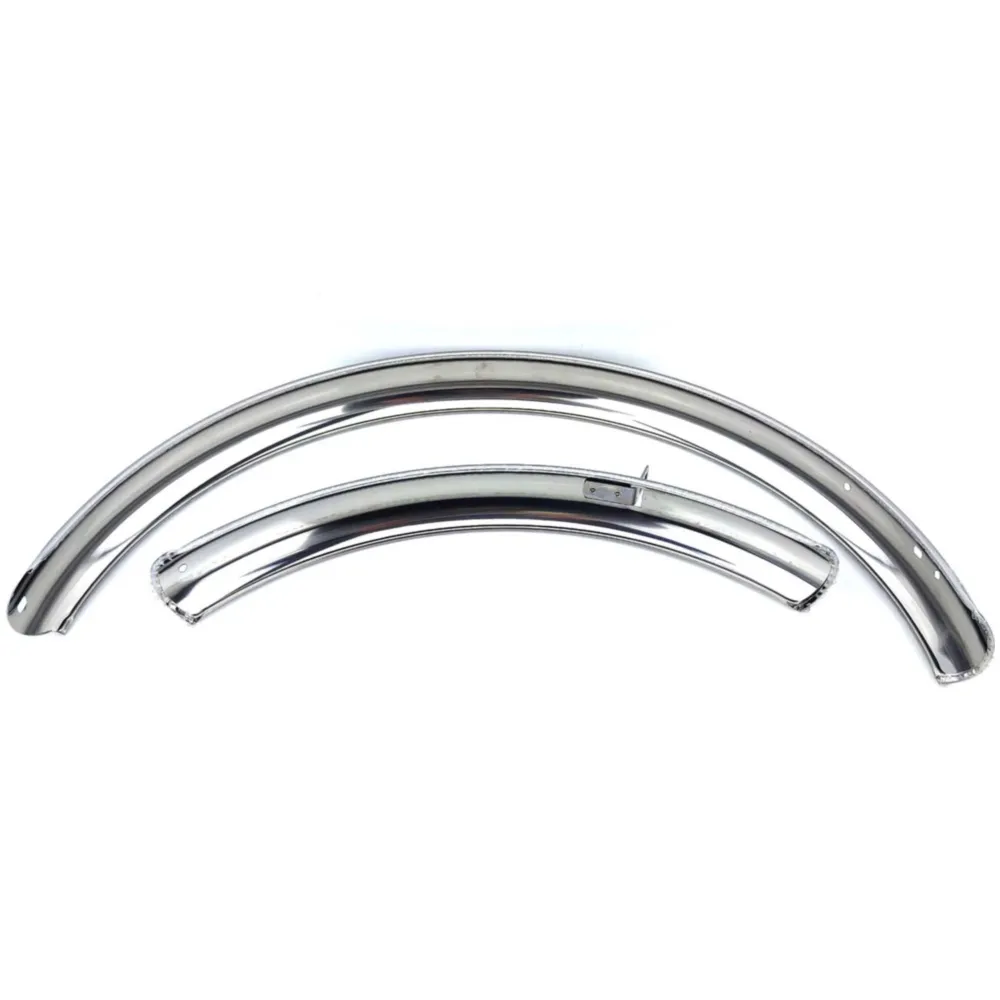 Mudguard set metal chrome 550mm/400mm 55mm for moped, moped,_1