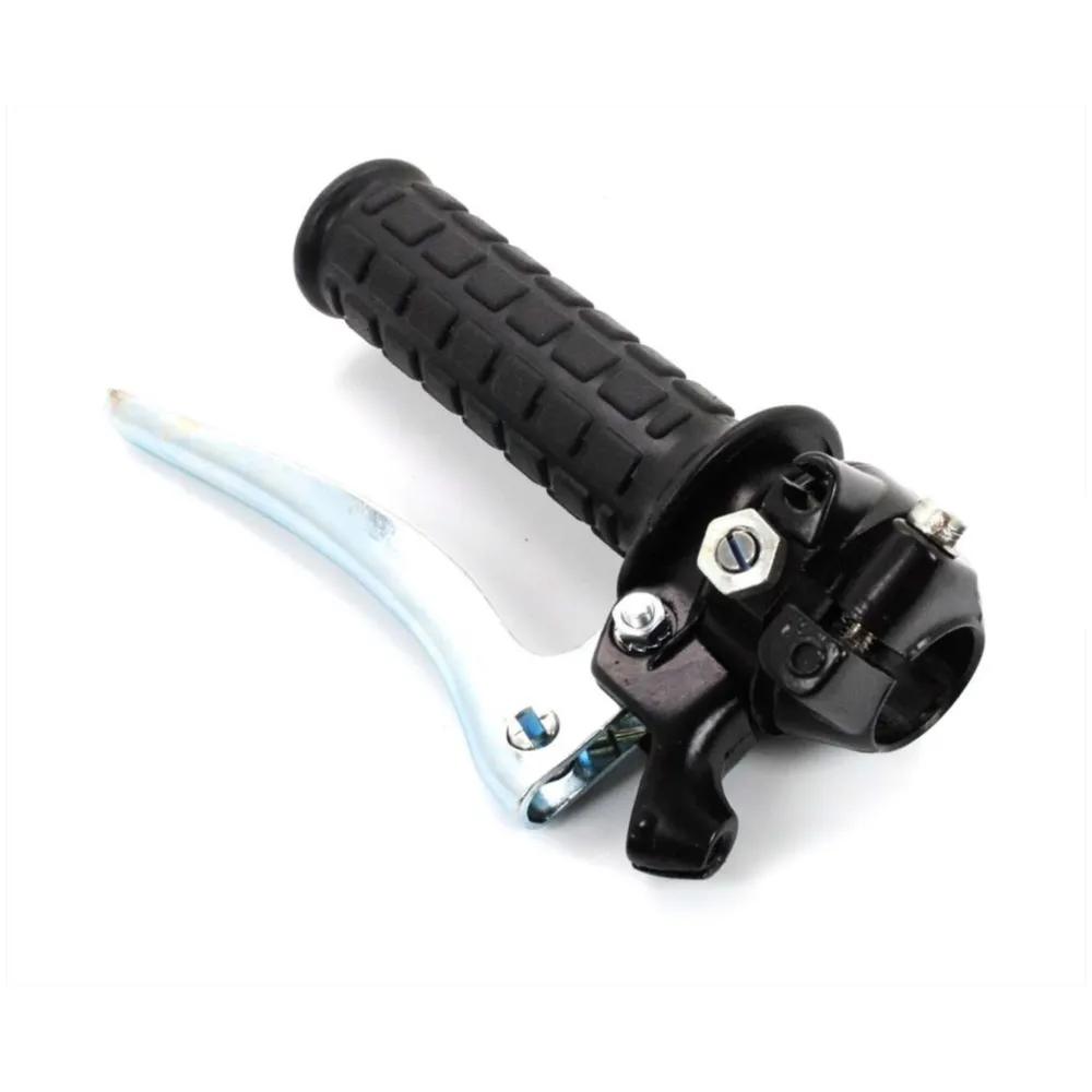 Schaltgriff Schwarz Chrom mit Kupplungshebel 2-Gang 22mm Len_2