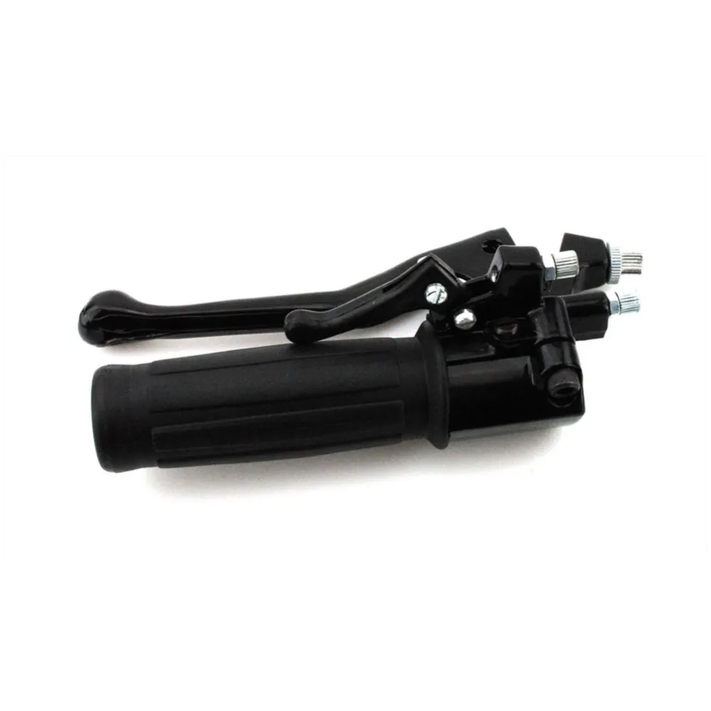 Gasgriff Armatur mit Griffgummi Schwarz für MBK, Mobylette, _1