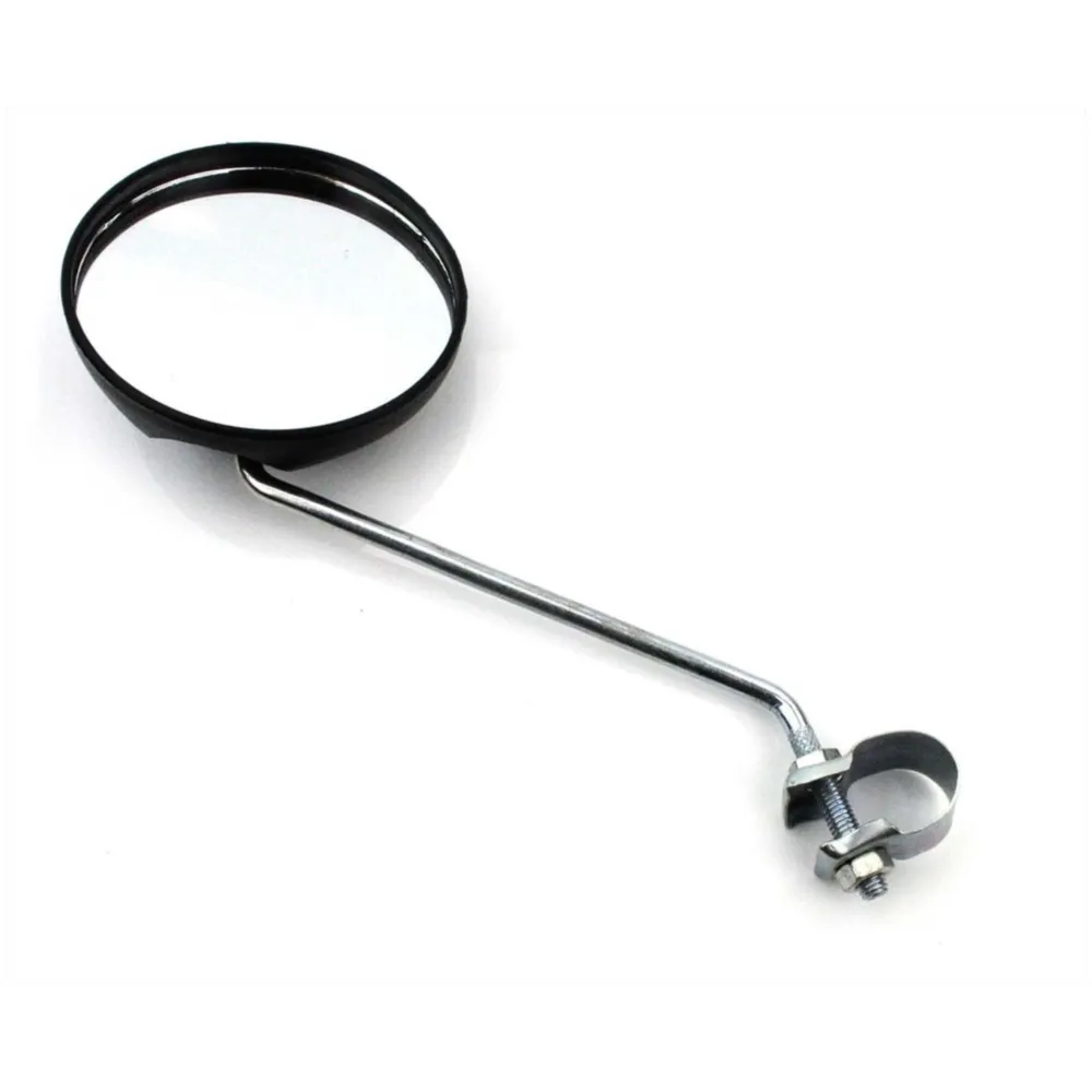 Spiegel Rund 95mm Schwarz 180mm Haltestange für Zündapp, Kre_1
