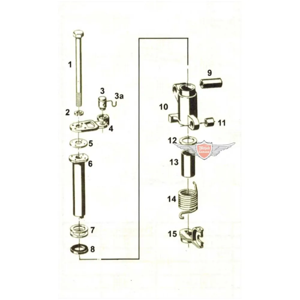Shift pin guide nipple brass for Sachs 50//3 LS, 50/3 MB, 50_1