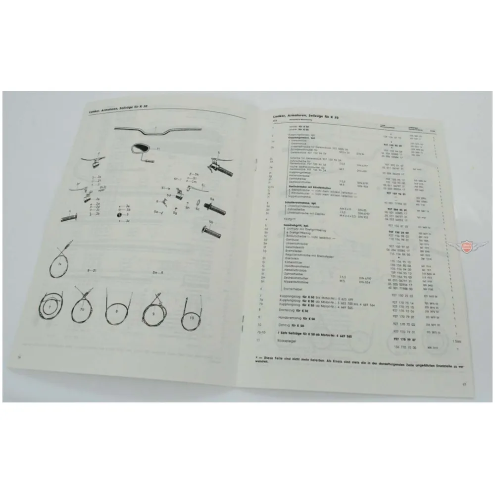 Teilekatalog Hercules für K 50, 50 Sport MG00086196_1