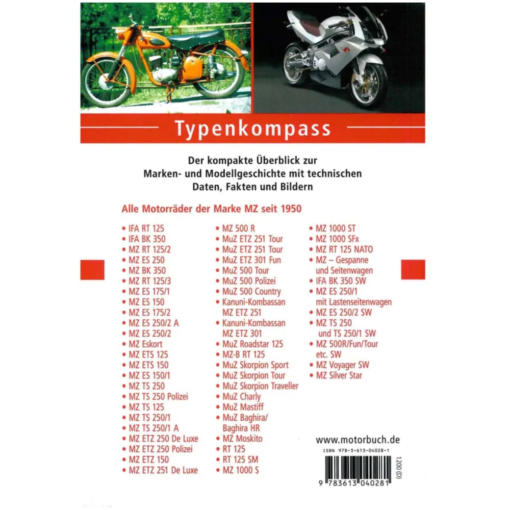 Typenkompass Motorräder für MZ Mofa, Moped, Mokick, KKR MG00_1