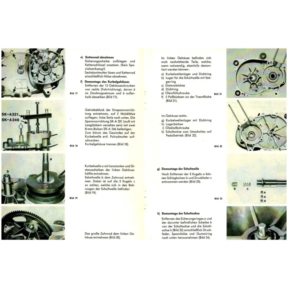 Repair instructions for automatic moped type 442 MG00086480_1