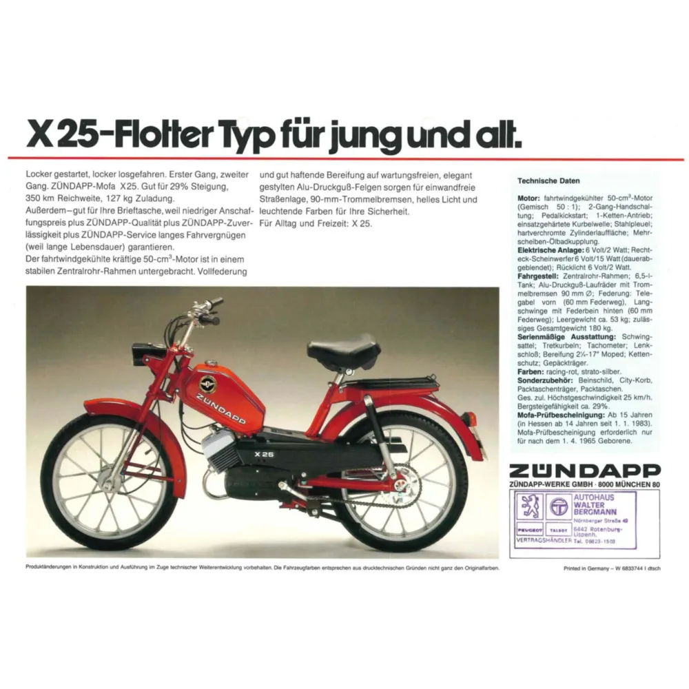 Brochure moped for X25 MG00086611_1