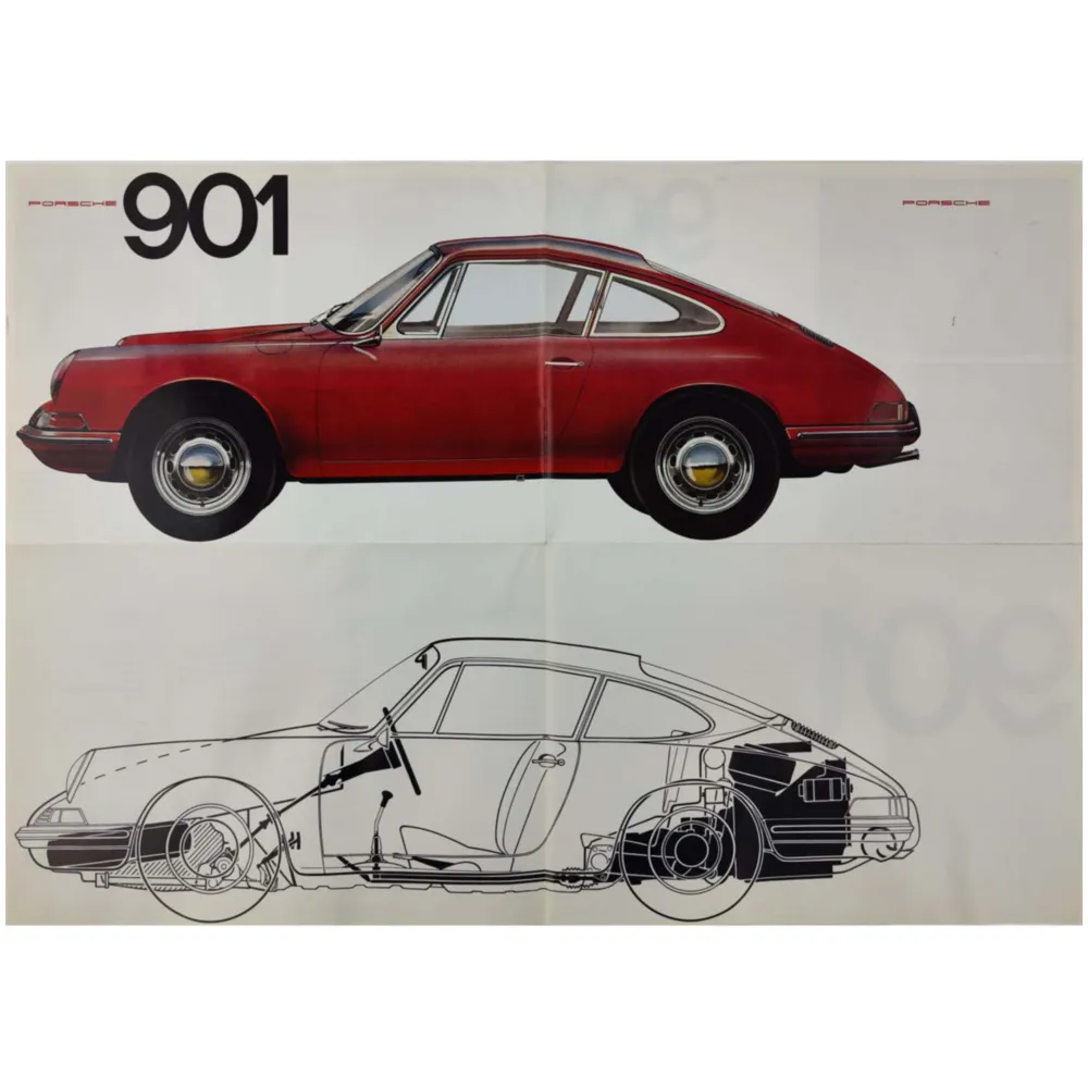 Prospekt Din A4 590x420mm für Porsche 901, 911 MG09903837_1