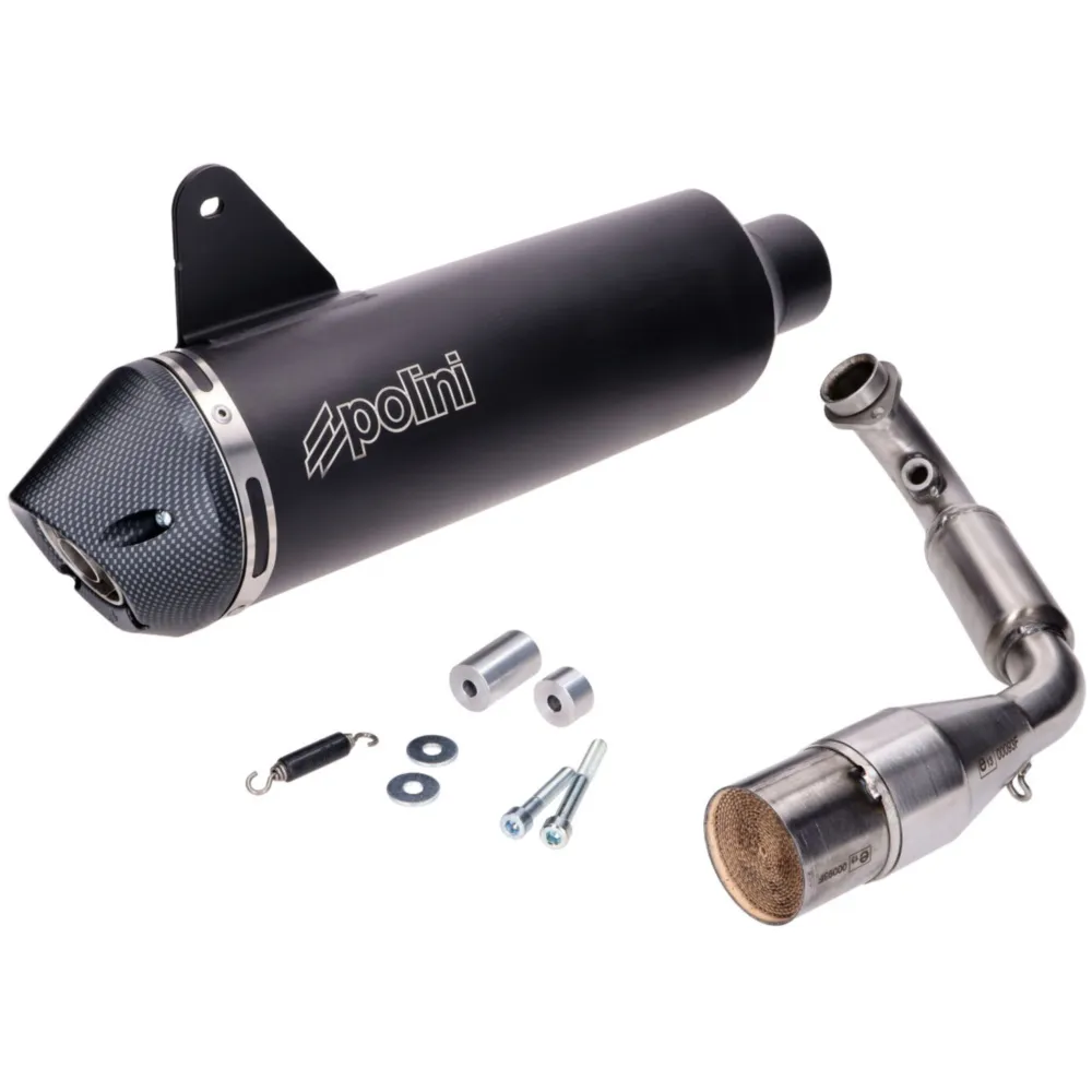 exhaust Polini Slip-On Inox for Vespa GTS 300, GTV 300 Euro5_1