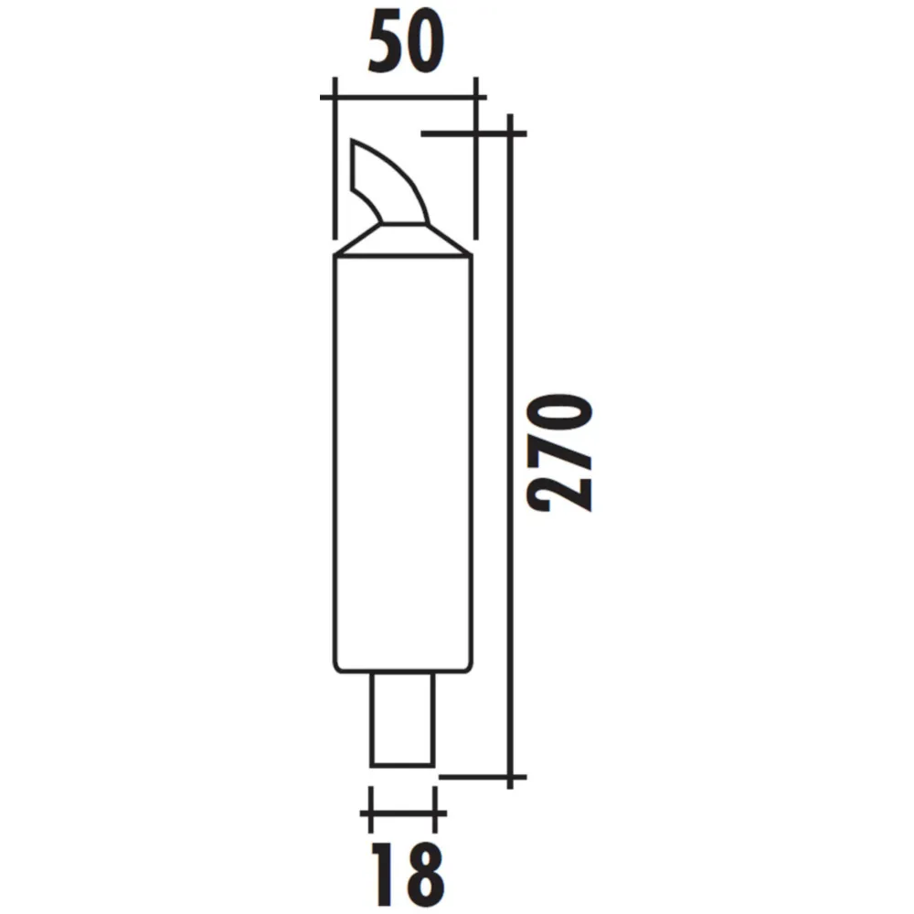 Endschalldämpfer Polini Aluminium, 18mm Aufnahme 218.0015/18_2