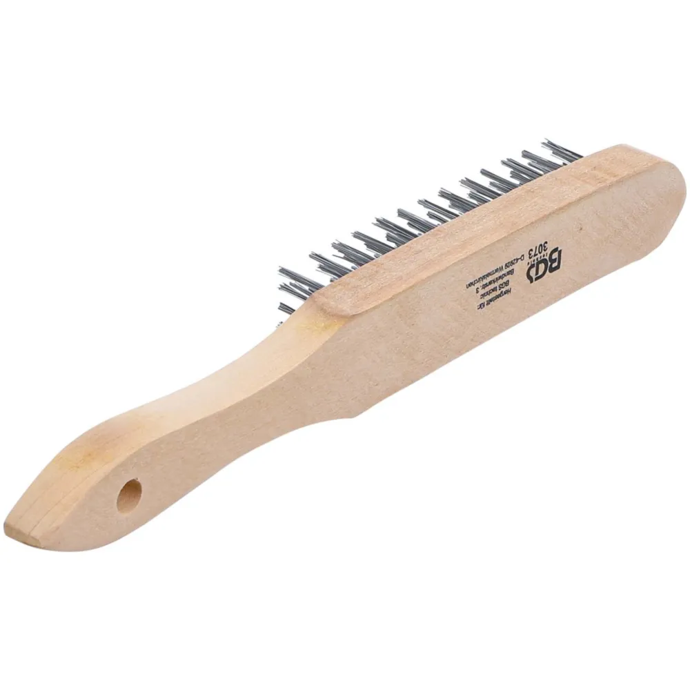 Drahtbürste 5-reihig mit Holzgriff 55013_1