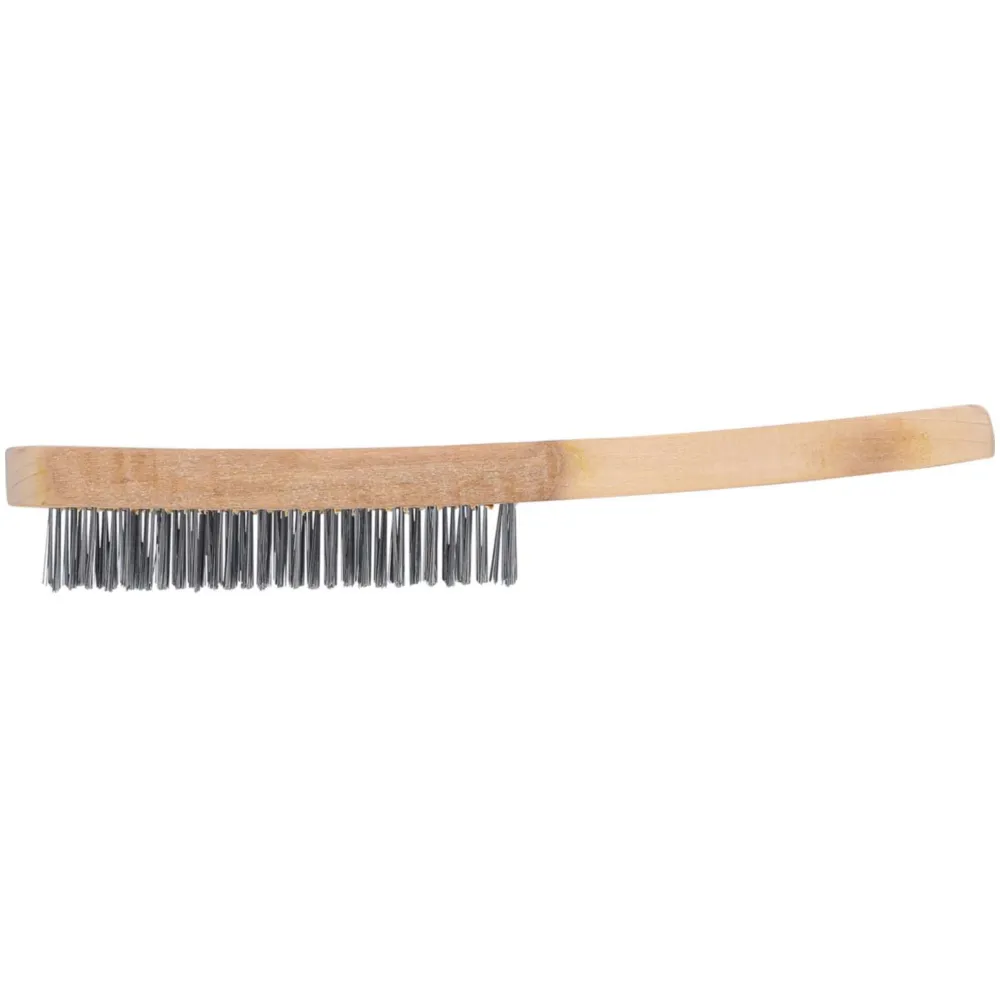 Drahtbürste 5-reihig mit Holzgriff 55013_2