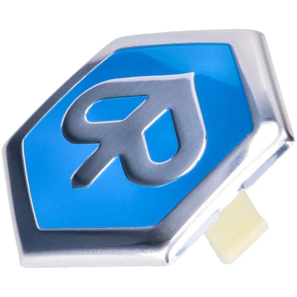 emblem / badge Piaggio hexagonal 42x48mm to plug for Piaggio_1