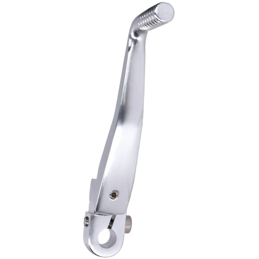 kickstart lever foldable, anodized aluminum, silver for Sims_1