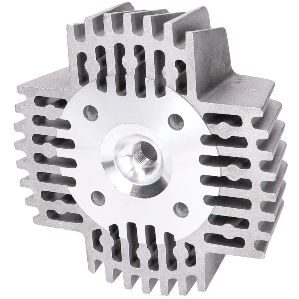 cylinder head 38mm 50cc aluminum w/ long cooling fins for Pu_1