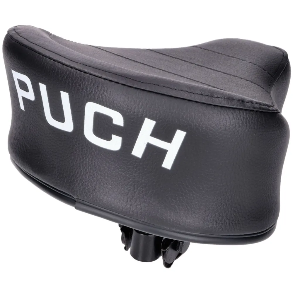 saddle / seat new type black with Puch logo for Puch 44332_2