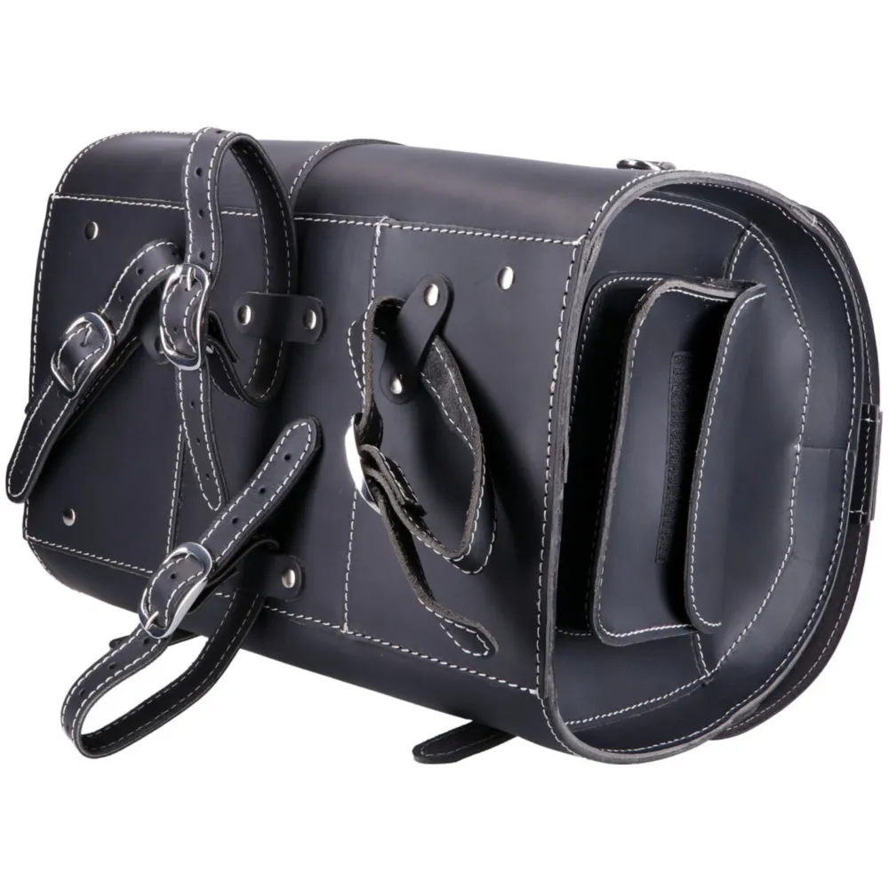 Lederkoffer Echtleder schwarz ca. 26 Liter 38x27x26 für Vesp_3