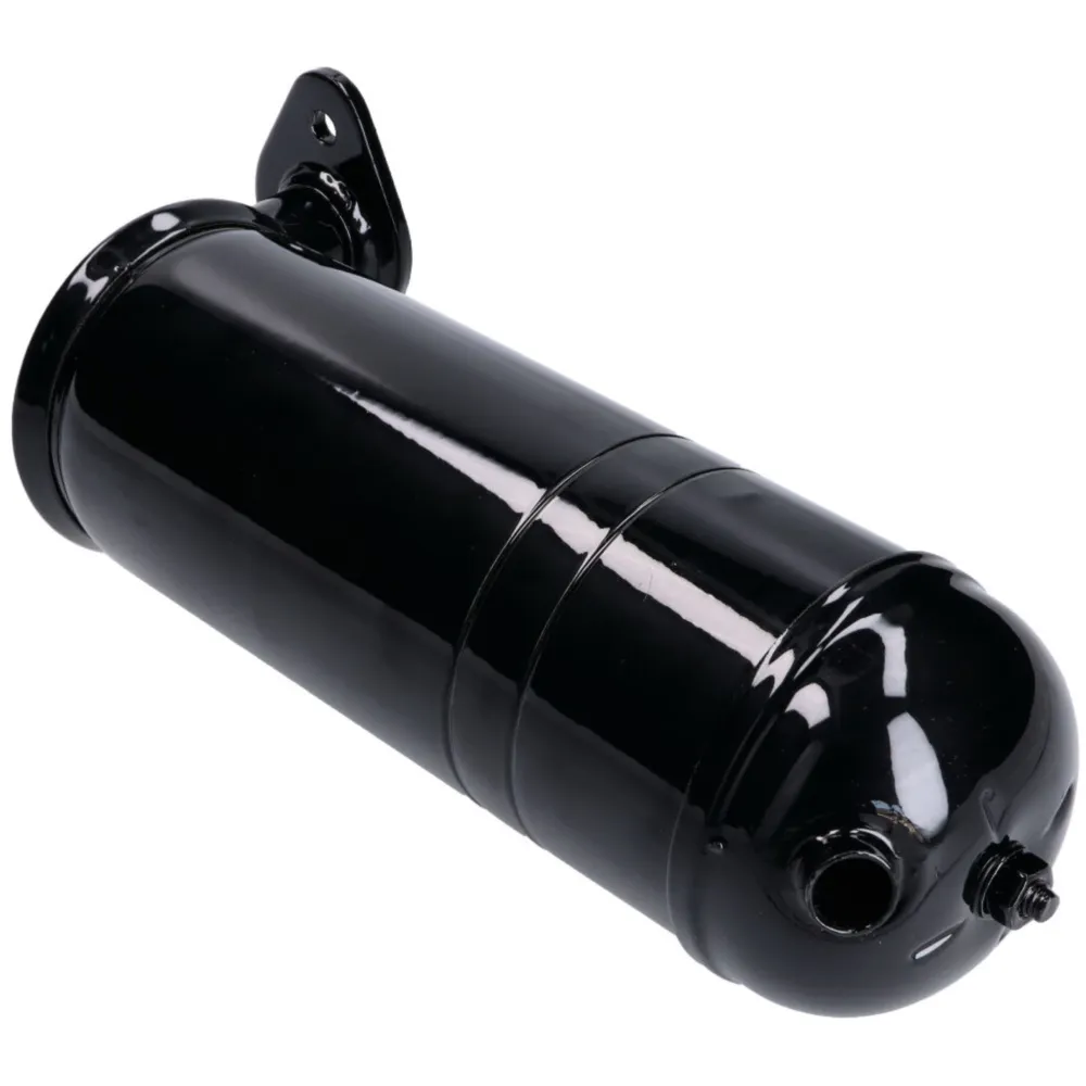 Auspuff schwarz mit Flansch für Peugeot 103 Chrono, MVL, Vog_1