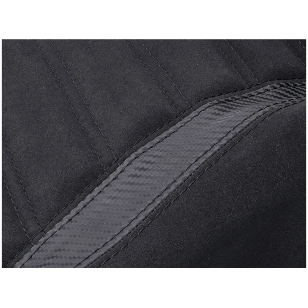seat cover black, black stitch seam for Vespa GTS 125, 300 4_1
