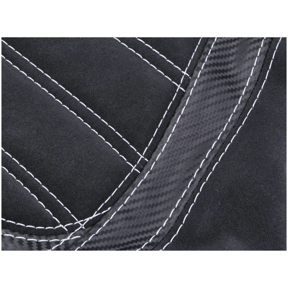 seat cover black, white stitch seam for Vespa GTS 125, 300 4_1