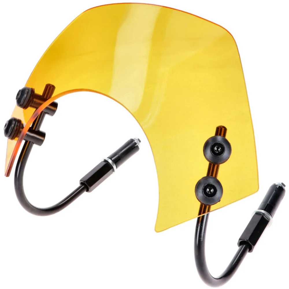 Windschild kurz gelb getönt mit Halterung für Vespa GT, GTS _1