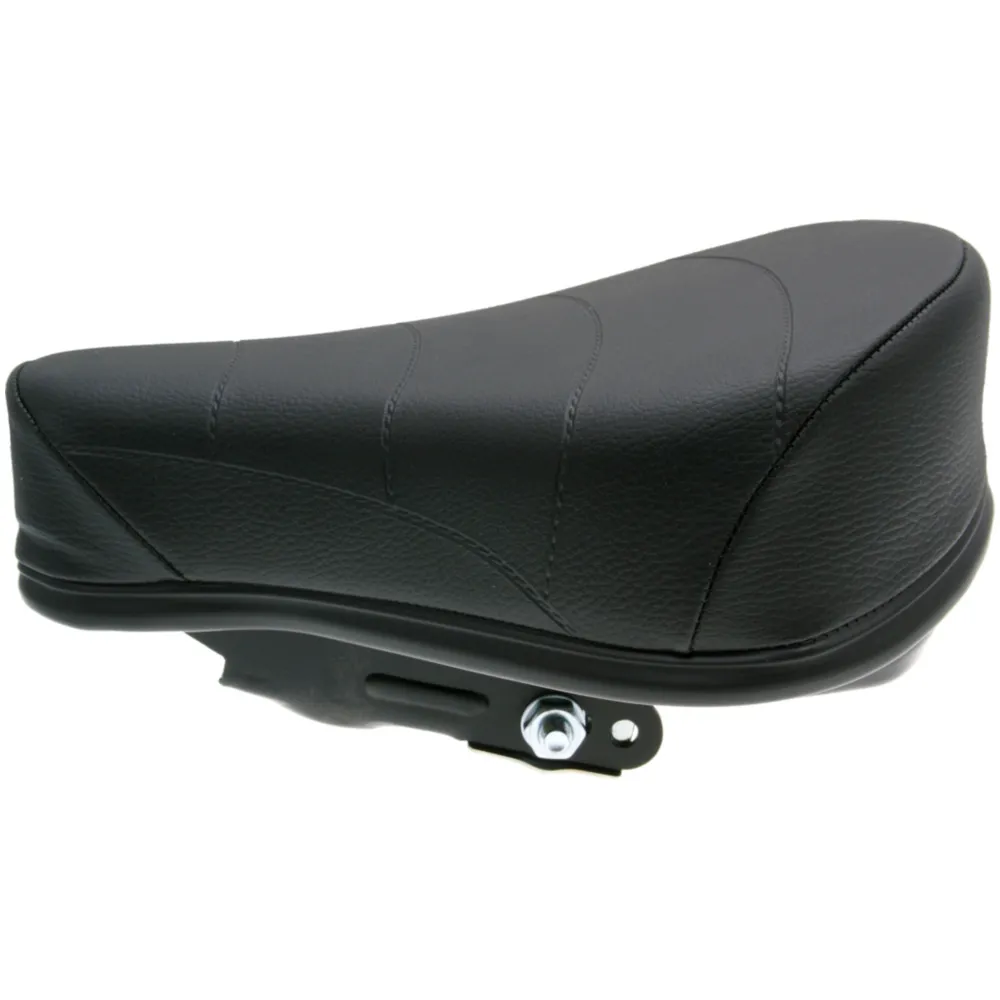 saddle / seat quilted spring-mounted black for moped 48967_1