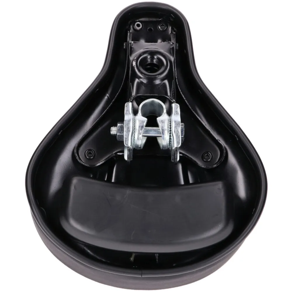 saddle / seat quilted spring-mounted black for moped 48967_2