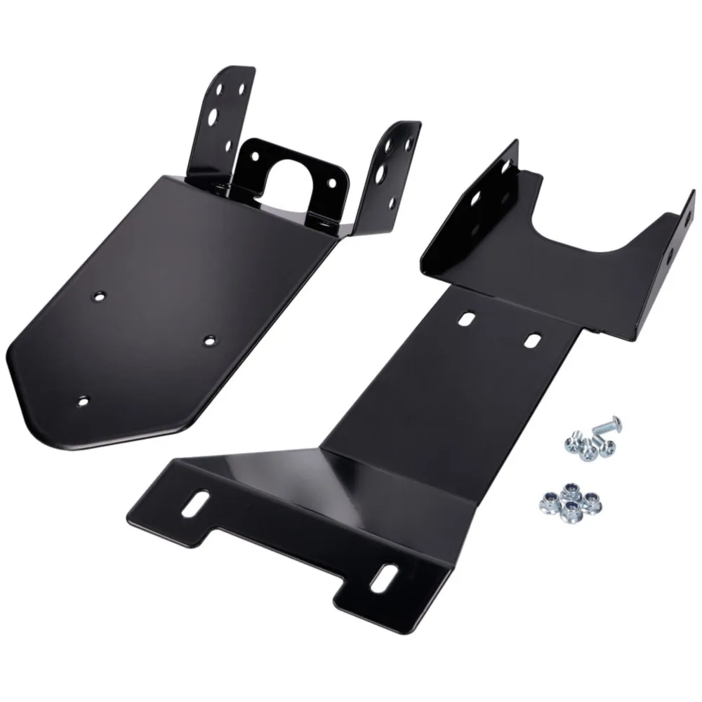 number plate holder w/ splash guard black coated for Rieju M_1