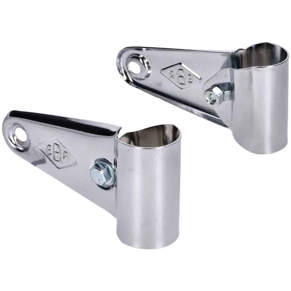 headlight holder set long type 40mm chrome for Moped, Mokick_1