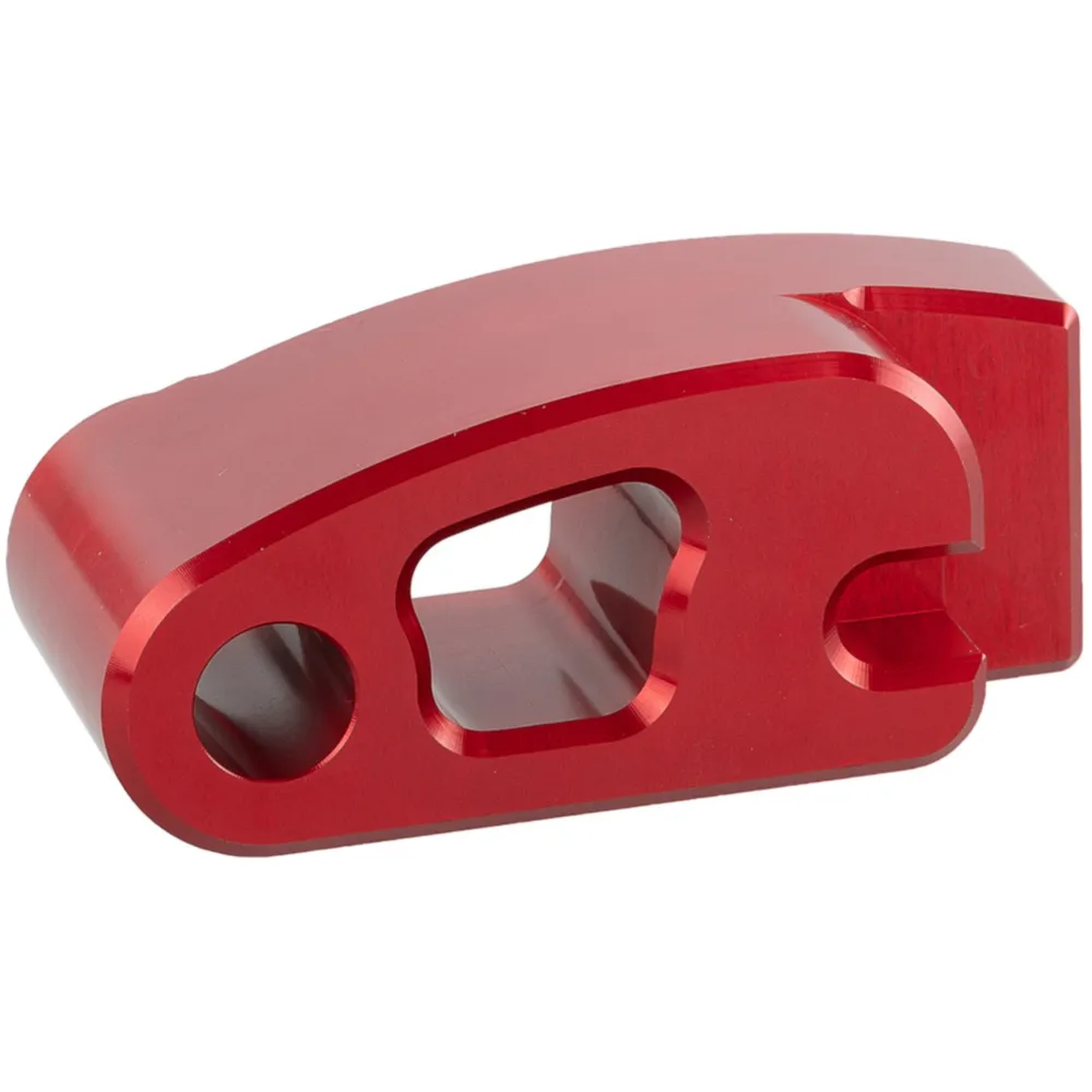 spacer Venandi CNC, rear brake plate stopper, red for Simson_1