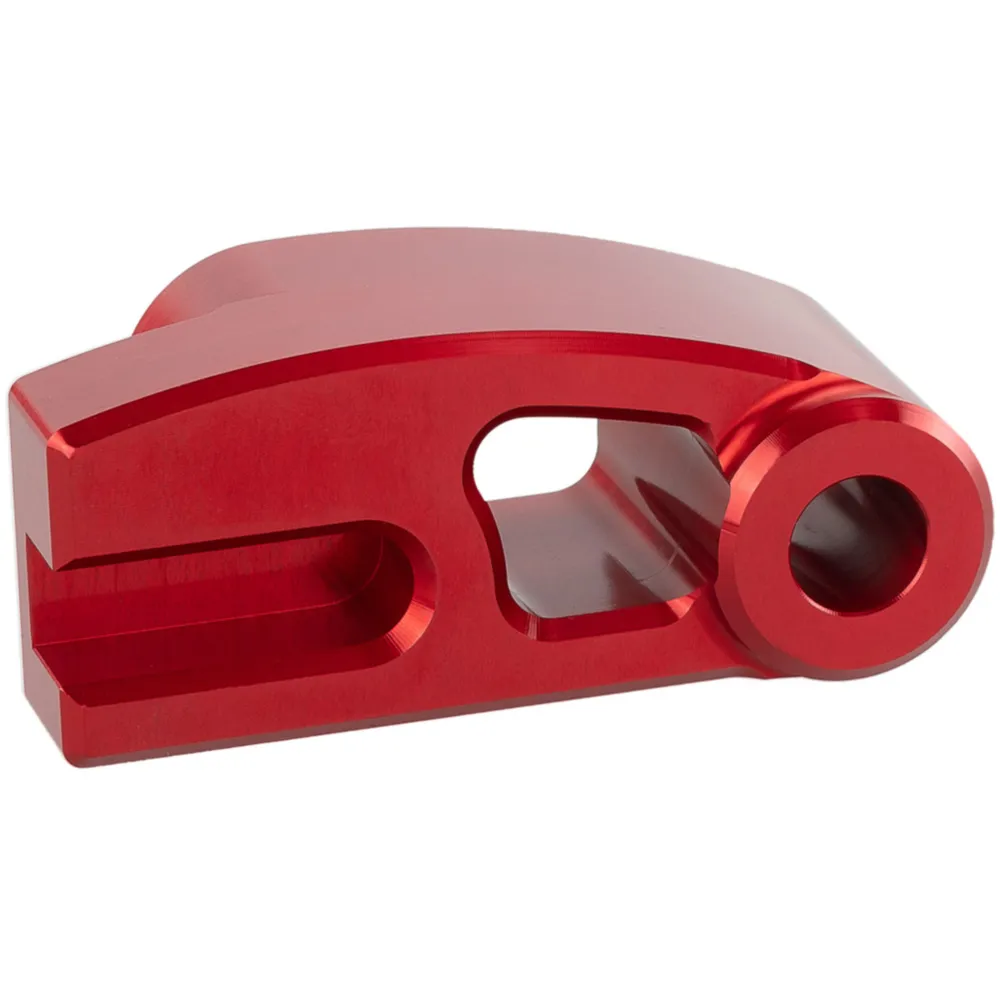 spacer Venandi CNC, rear brake plate stopper, red for Simson_2
