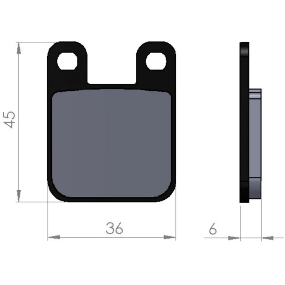 Brake pads -BGM 36x45mm- BETA Eikon 50cc 1999 (f/r), DERBI A_3