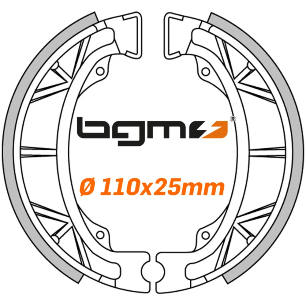 Brake shoes -BGM PRO Ø=110x25mm- APRILIA Amico 50cc 1990-199_1