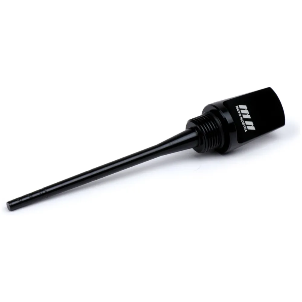 Oil filler cap with dipstick -MOTO NOSTRA, CNC, black shiny-_2