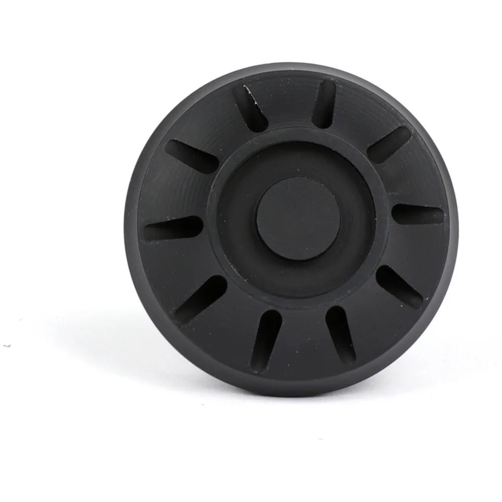 Cap wheel nut / rim Ø=35mm -MOTO NOSTRA, CNC, black mat- Ves_1