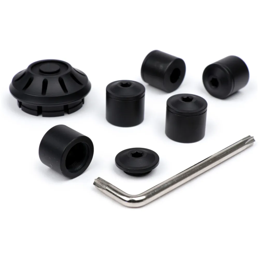 Caps- Set wheel nut / rim Ø=35mm -MOTO NOSTRA, CNC, black ma_1