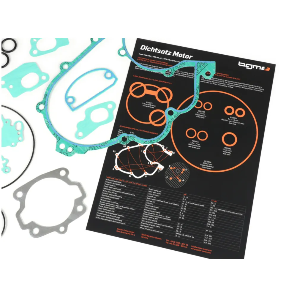 Engine gasket set -BGM Pro silicone- Vespa Largeframe 2 tran_2