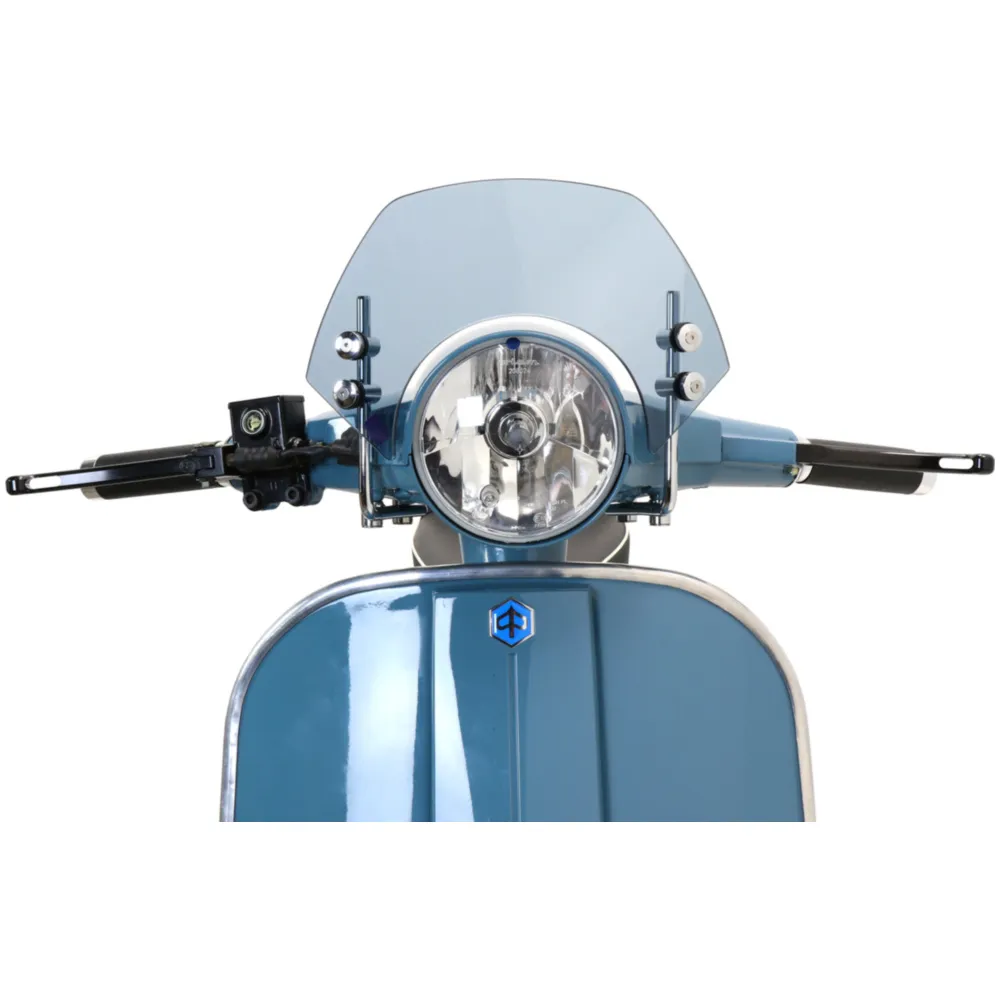 Flyscreen with chromed brackets -MOTO NOSTRA, w=340mm, h=105_2