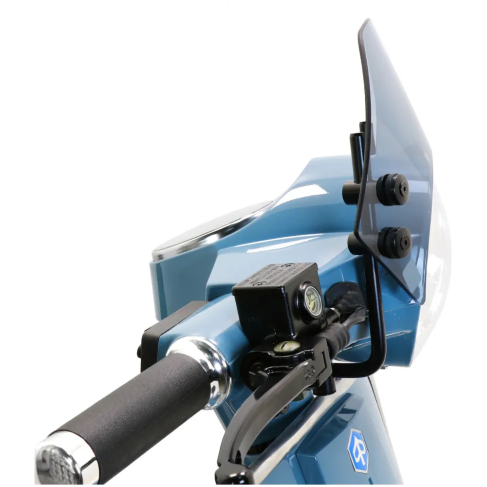 Flyscreen with black brackets -MOTO NOSTRA, w=340mm, h=105mm_3