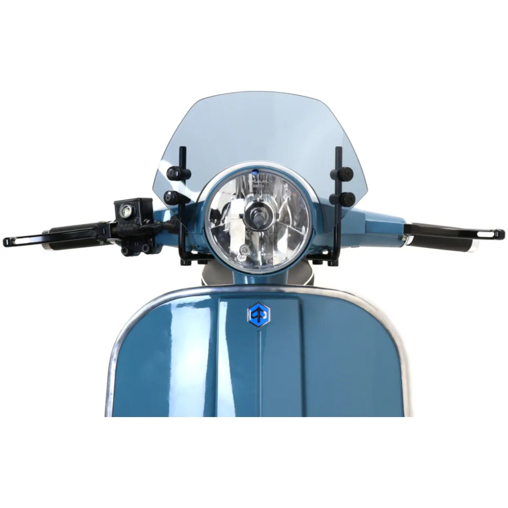 Flyscreen with black brackets -MOTO NOSTRA, w=340mm, h=105mm_2