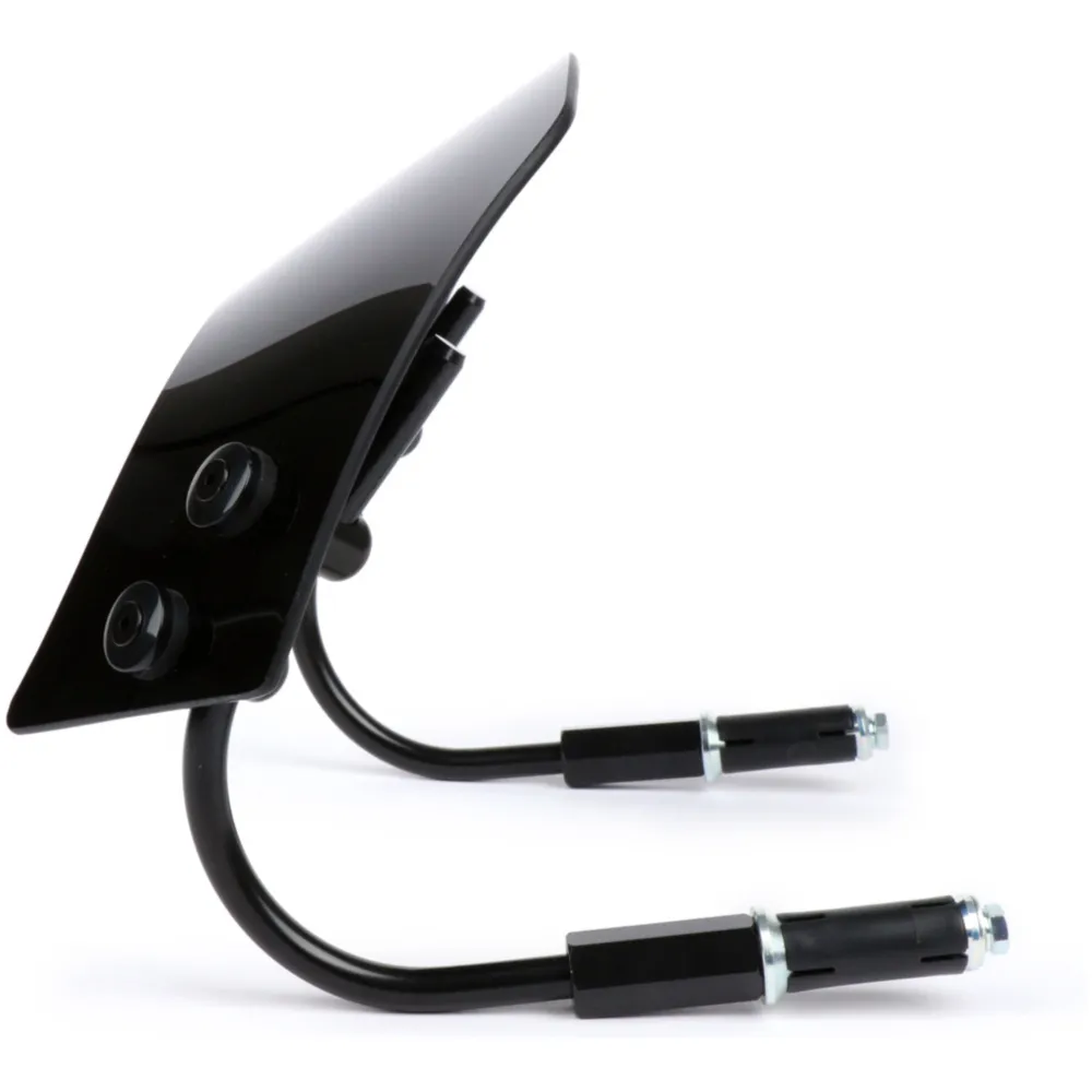 Flyscreen with black brackets -MOTO NOSTRA, w=340mm, h=105mm_3