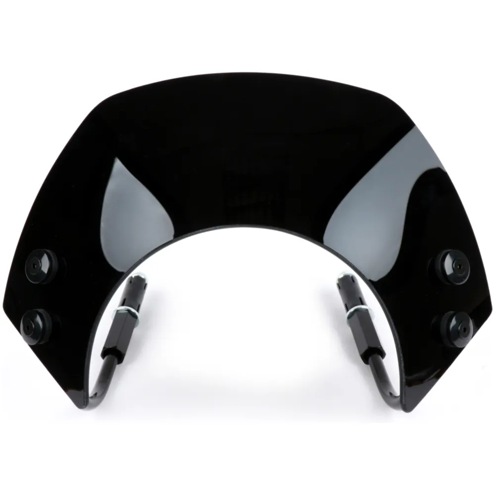 Flyscreen with black brackets -MOTO NOSTRA, w=340mm, h=105mm_2