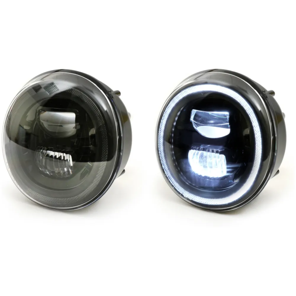 Scheinwerfer Moto Nostra LED HighPower schwarzer Reflektor f_2