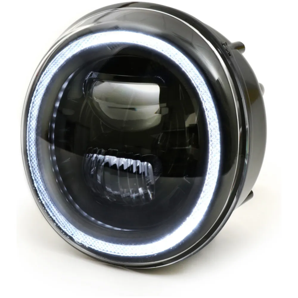 Scheinwerfer Moto Nostra LED HighPower schwarzer Reflektor f_1