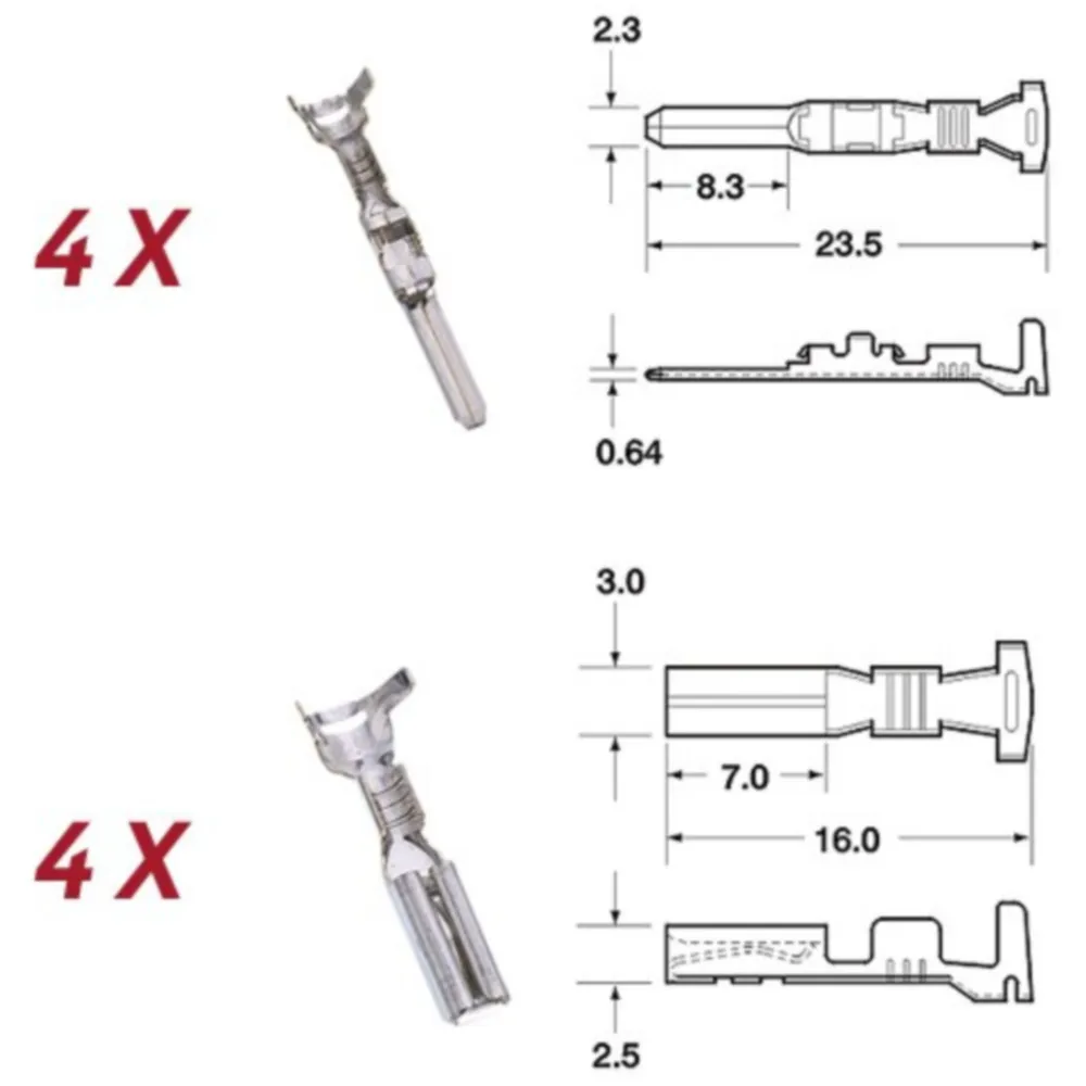 Plug set for wiring loom -BGM PRO- series type 090 SMTO MT s_3